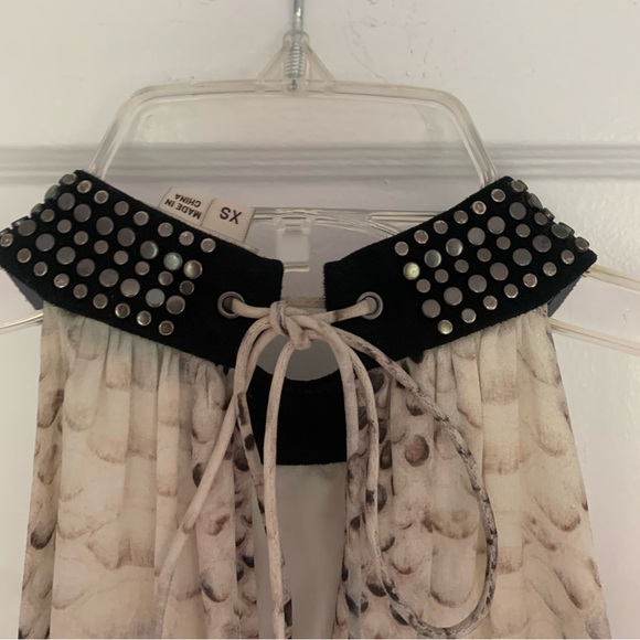 Haute Hippie Snake Print Halter Mini Dress - Picture 8 of 9